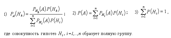 где совокупность гипотез Hi, i=1,...,n образует полную группу.